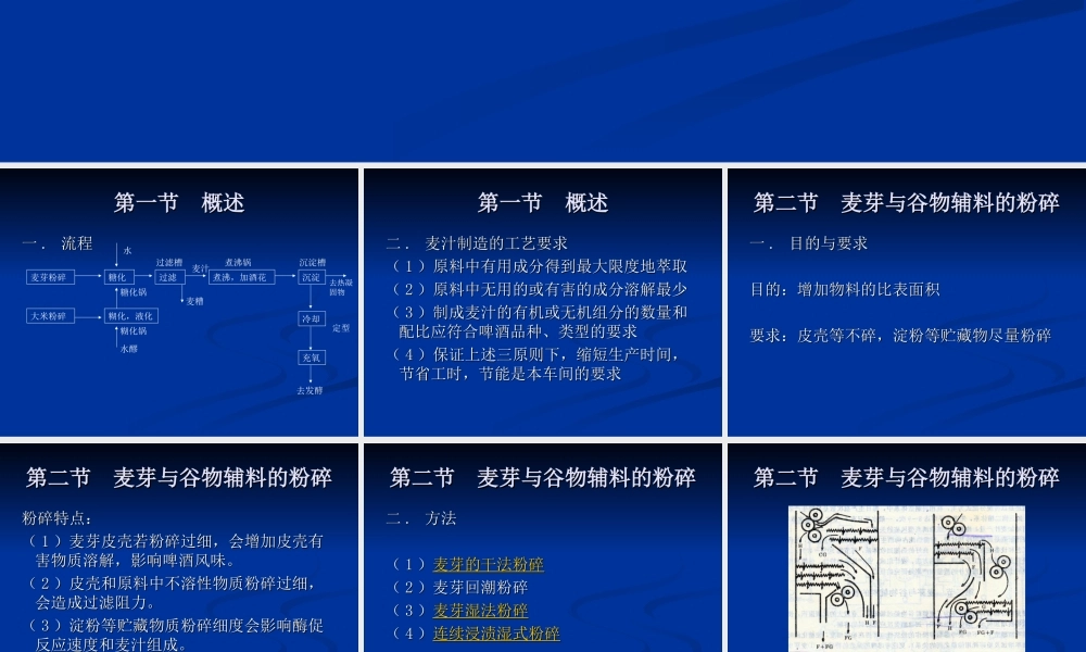 第4章 啤酒酿造工艺-麦汁制备.ppt