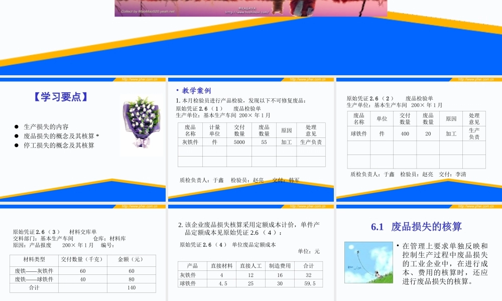 第06章 生产损失的核算.ppt