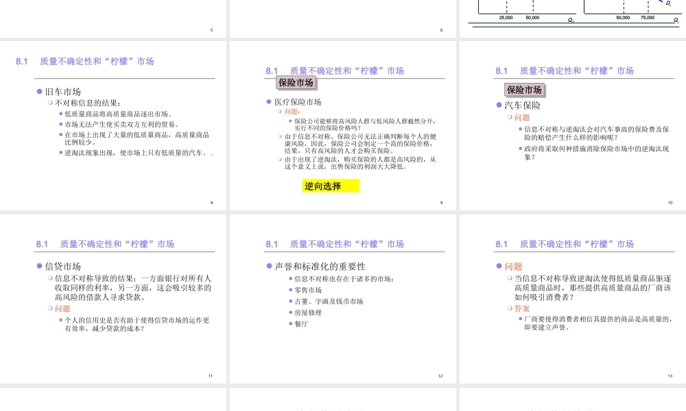 第9 章 信息不对称市场(1).ppt