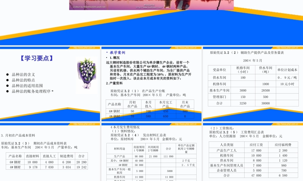 第09章 产品成本计算的品种法.ppt