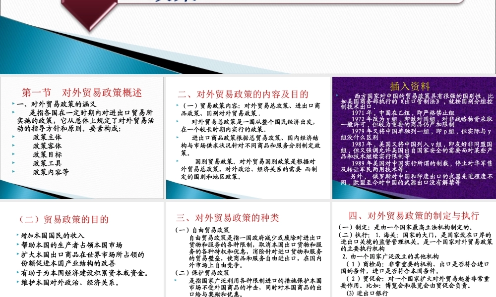 第八章 国际贸易政策的实践.ppt