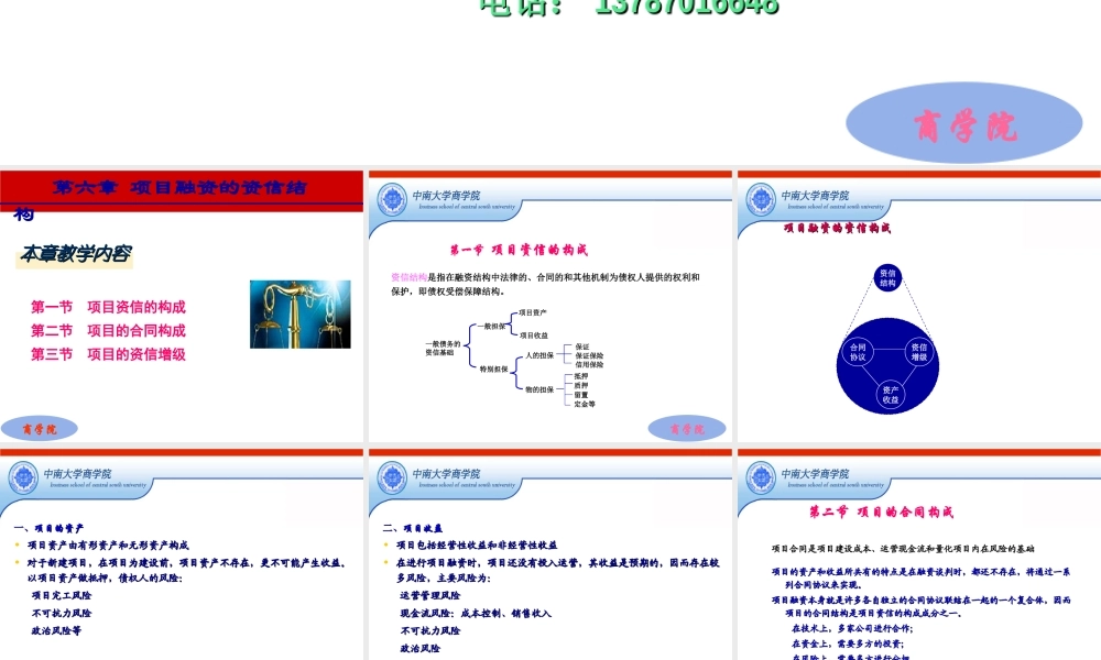 第六章 项目融资的资信结构.PPT