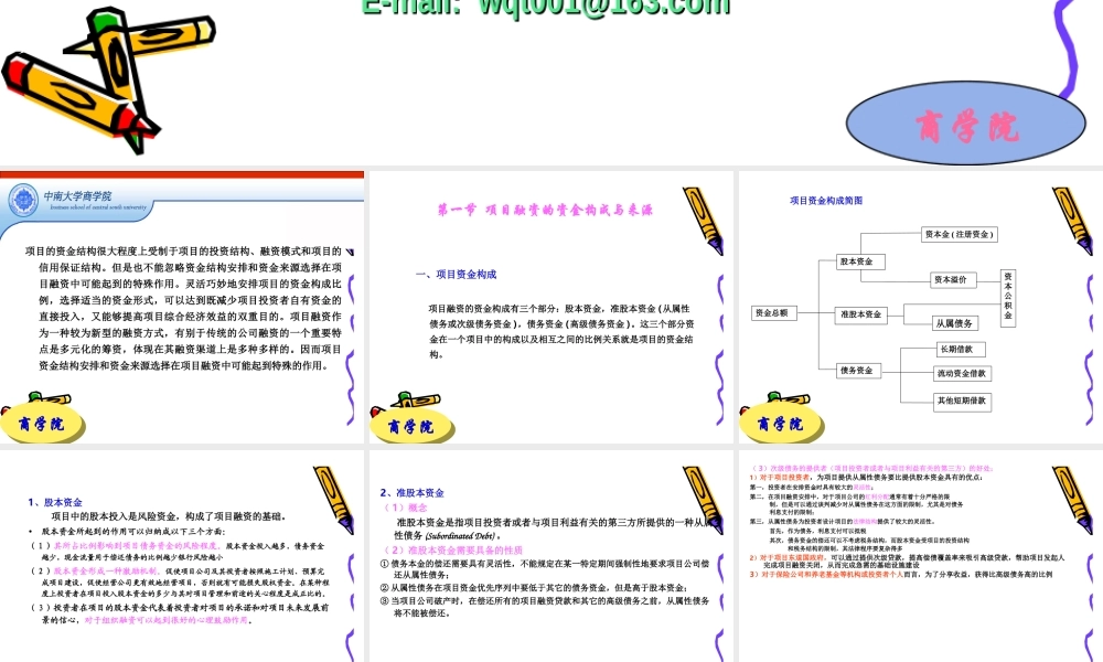 第五章 项目融资的资金结构.PPT