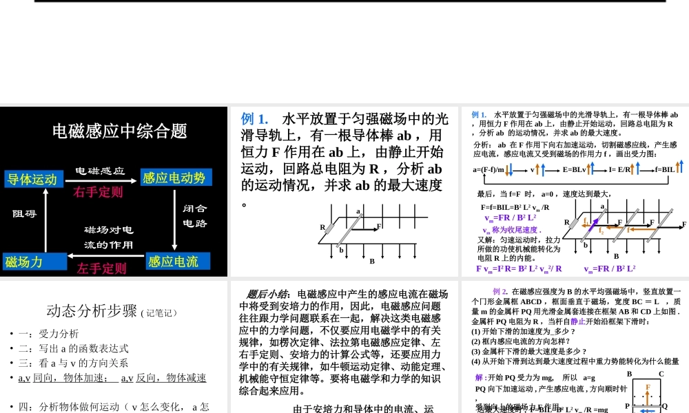 电磁感应动力学能量专题(1).ppt