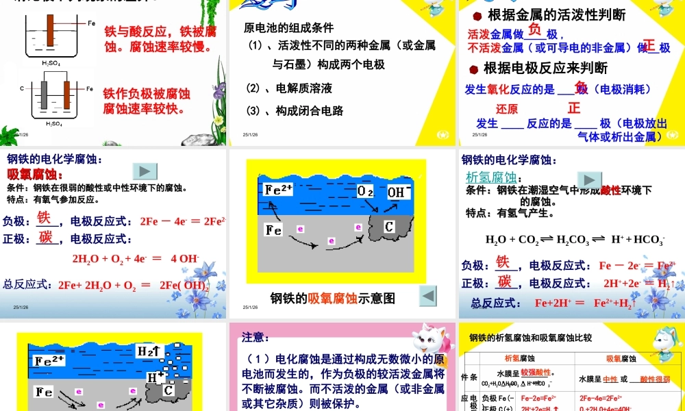 高二人教版化学选修一优质课件：3.2《金属的腐蚀和防护》（共41张PPT）.ppt