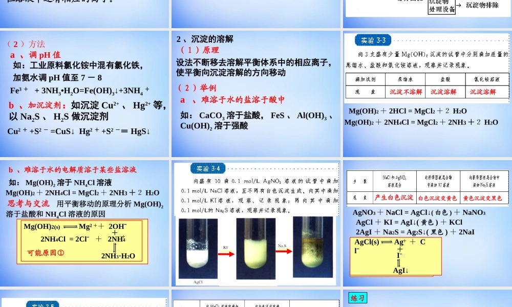 高中化学 3.4《难溶电解质的溶解平衡》课件1 新人教版选修4.ppt