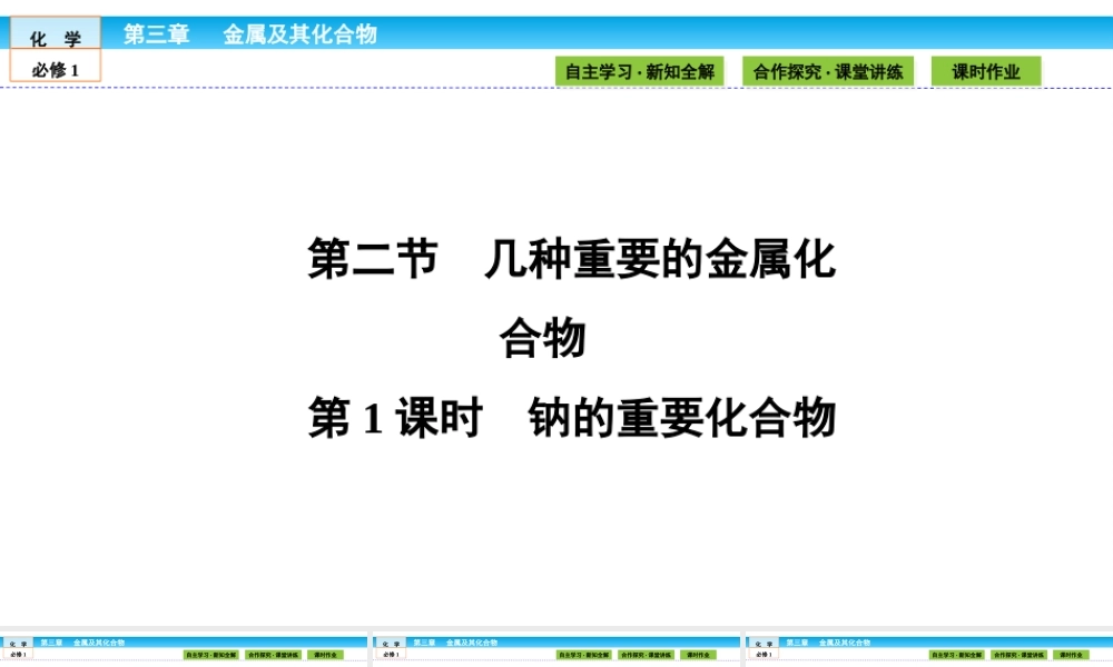 高中化学（人教版）必修1课件：第三章 金属及其化合物 3.2.1.ppt
