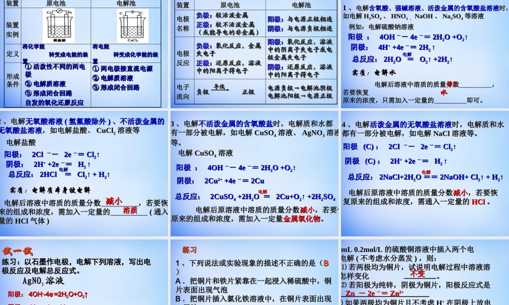 高中化学 4.3《电解池》课件1 新人教版选修4.ppt