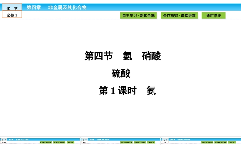 高中化学（人教版）必修1课件：第四章 非金属及其化合物 4.4.1.ppt
