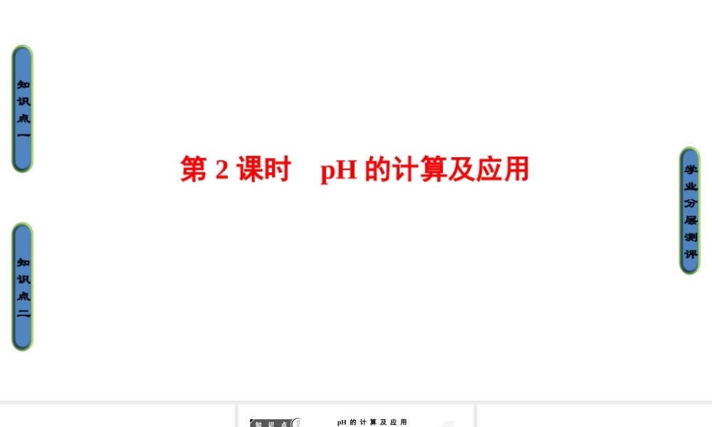 高中化学人教版选修四（课件）第三章 水溶液中的离子平衡 第2节-2-2.ppt