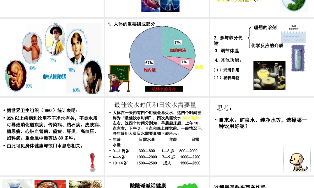 高中人教版化学选修1课件：第2章 第一节 合理选择饮食47张ppt.ppt