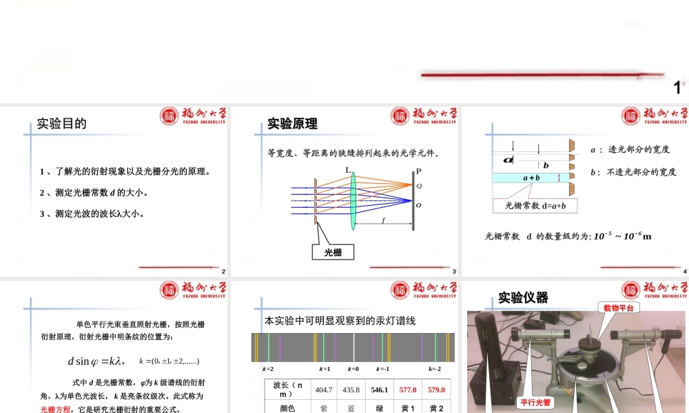 光栅的衍射-马宋设.ppt