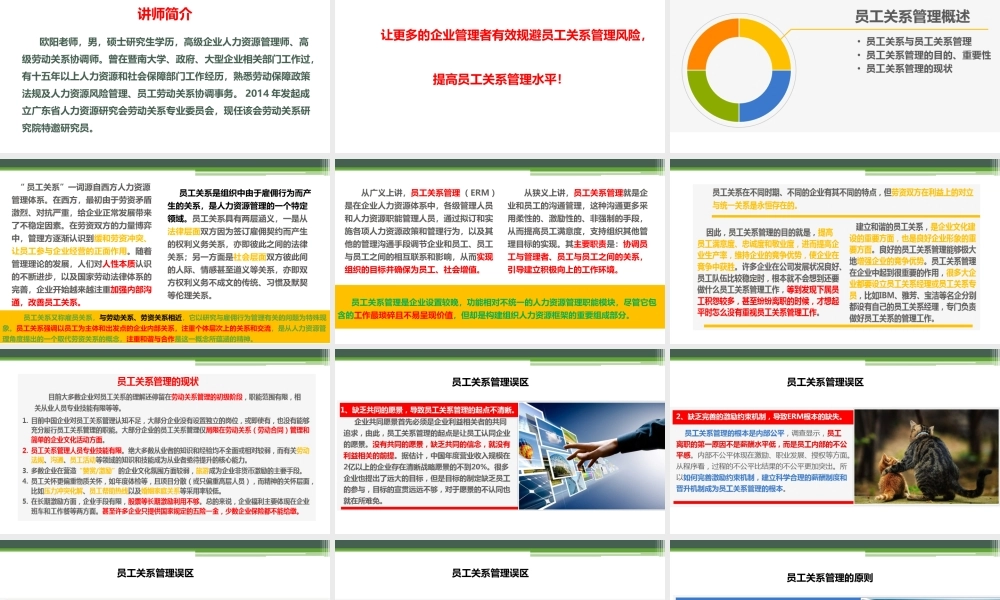 企业员工关系风险管理与规避指引.ppt
