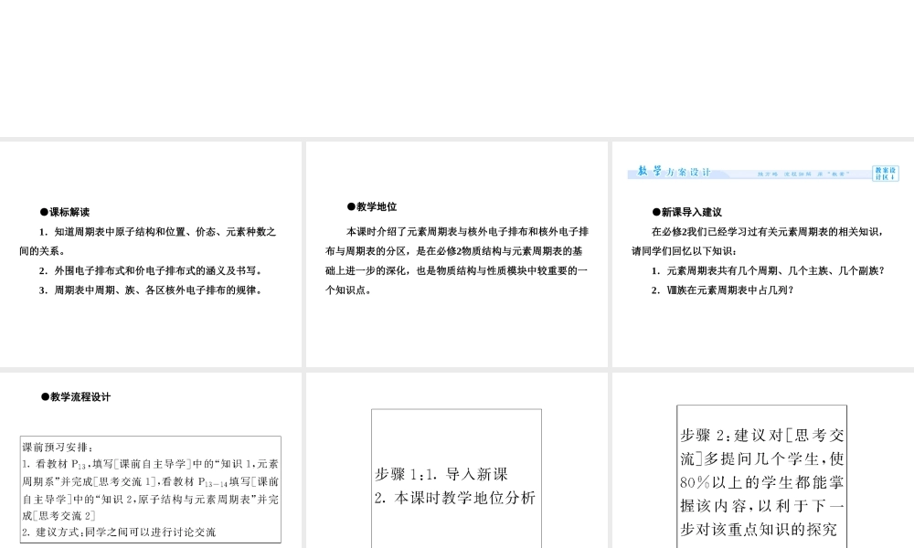 人教版高中化学选修三 1.2 原子结构与元素的性质第1课时（课件1）.ppt