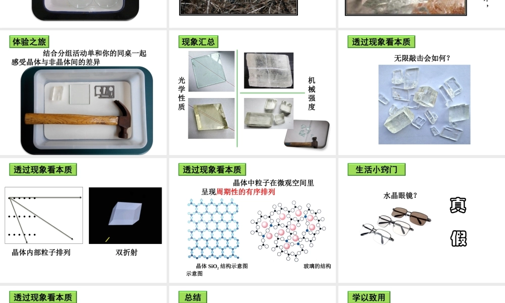 人教版高中化学选修三 3.1 晶体的常识（课件1）.ppt