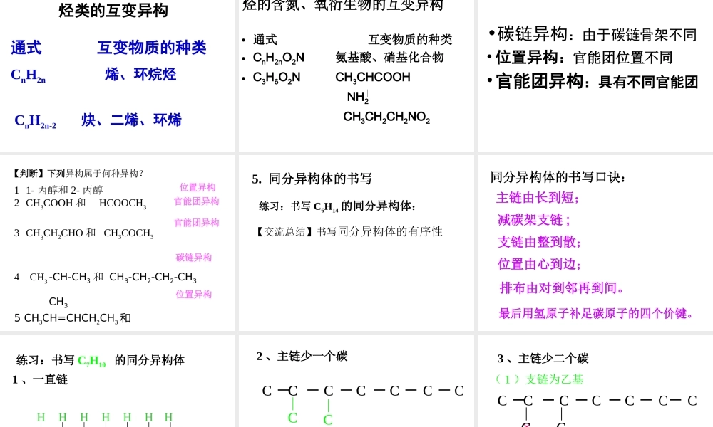人教版化学选修5课件：1-2《有机化合物的结构特点》（31张ppt） .ppt