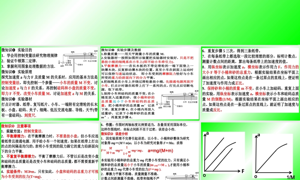 实验四　验证牛顿运动定律.ppt