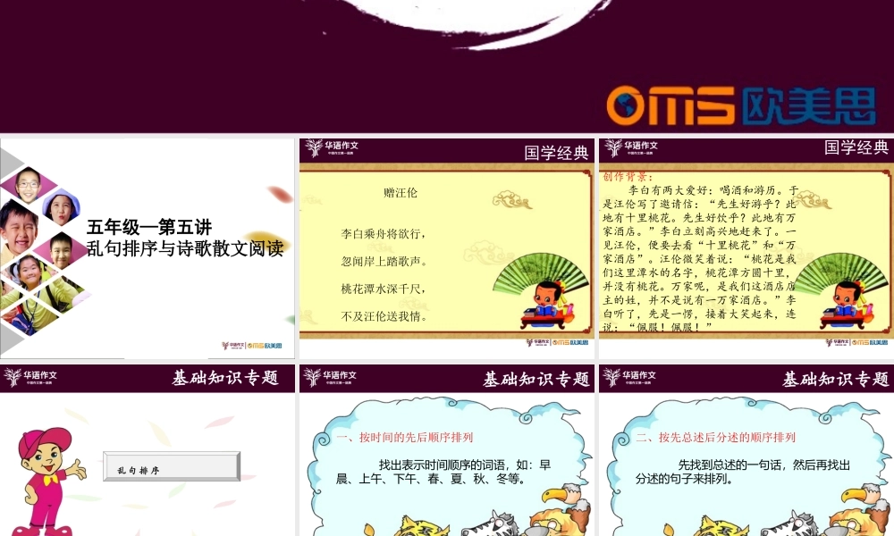 五年级暑假精品阅读 第五讲.ppt