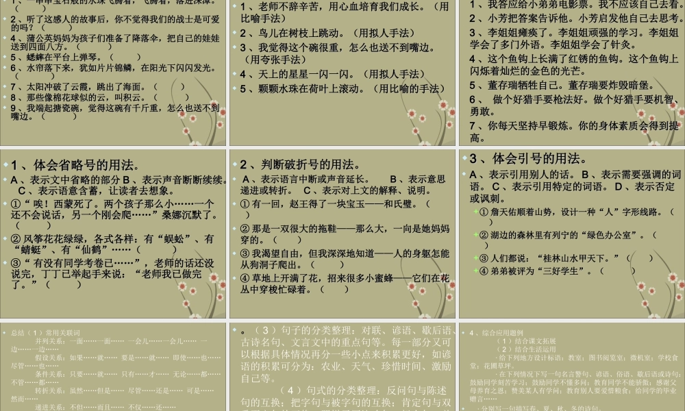 小升初语文复习重点.ppt