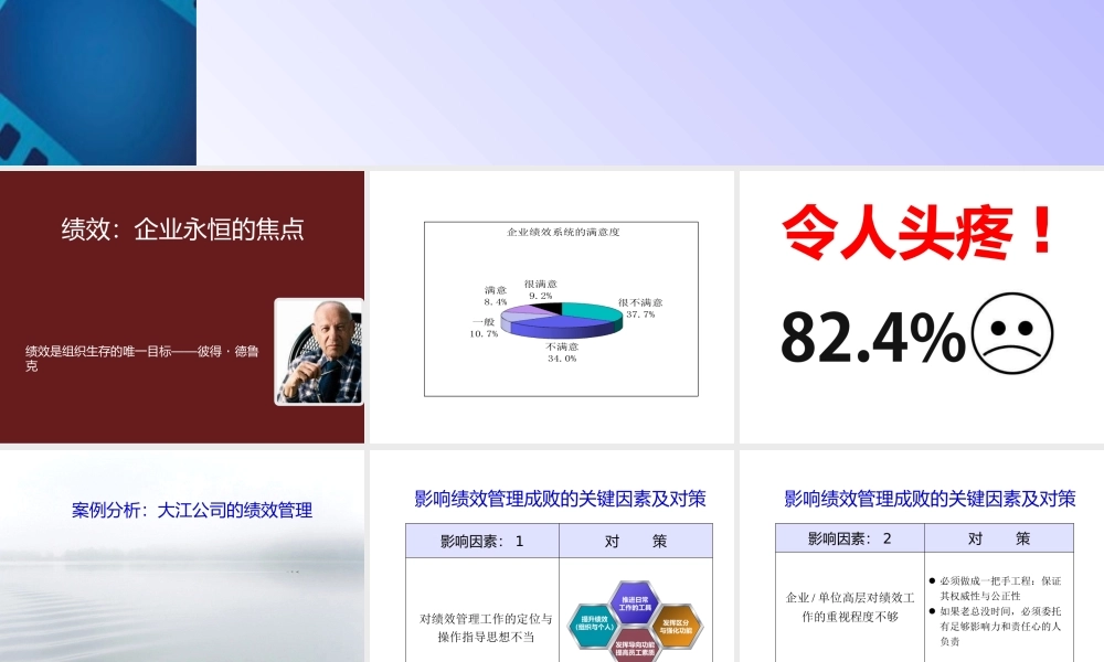 【绩效学堂】1.《系列之一：影响绩效管理成败的关键因素及障碍破解方法》（S）.pptx