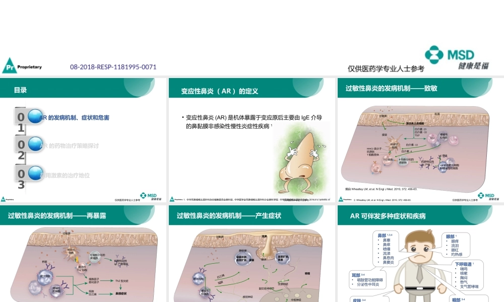 4-变应性鼻炎治疗的药物治疗策略探讨.pptx