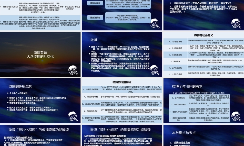 0831修正版网络传播学第六讲：微博与微信专题.pptx