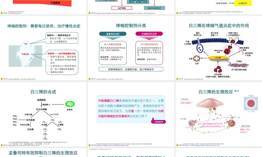 SGA 哮喘医学+ 儿科呼吸科耳鼻喉科.pptx