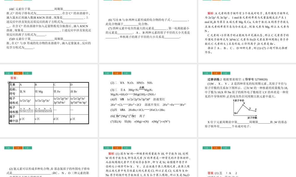 高中化学选修三（人教版 课件）-第一章　原子结构与性质 章末整合提升1.pptx