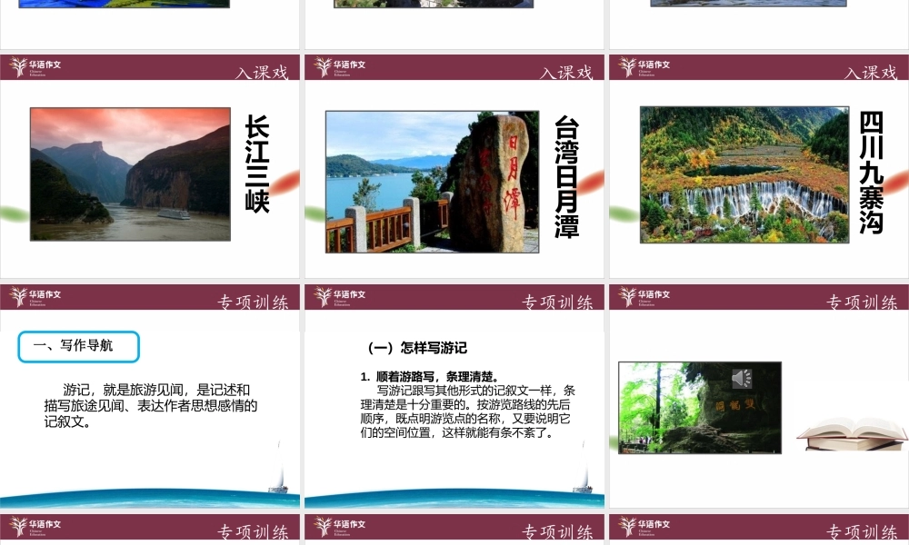 七年级暑假（六升初一）第二单元——大作文游记的写法.pptx