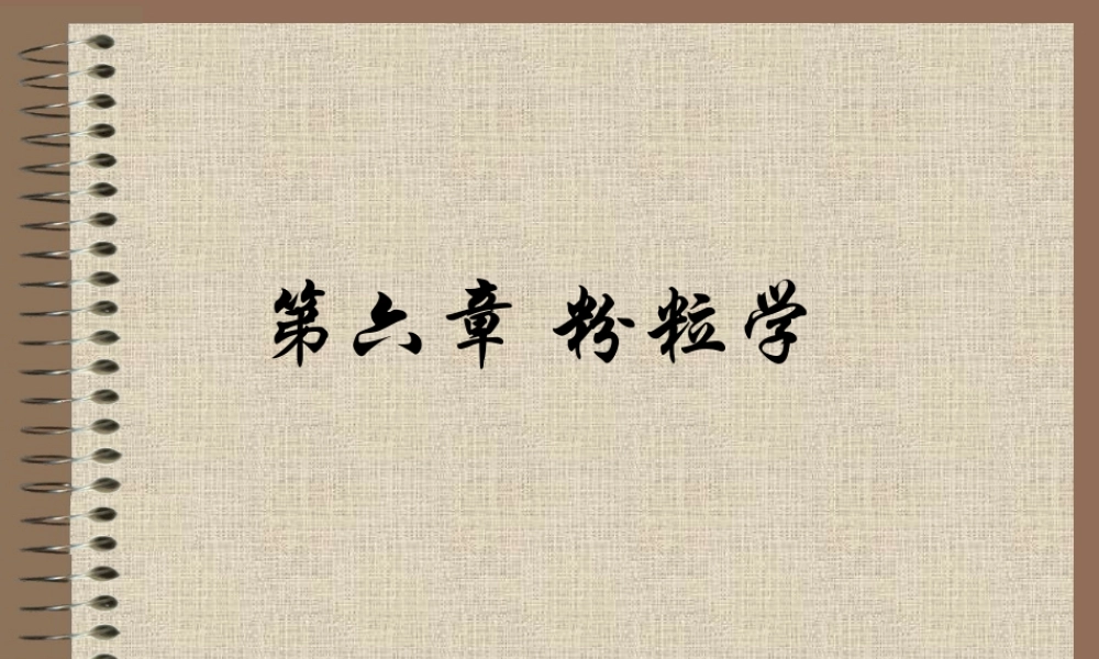 第6章 粉粒学2015 .ppt