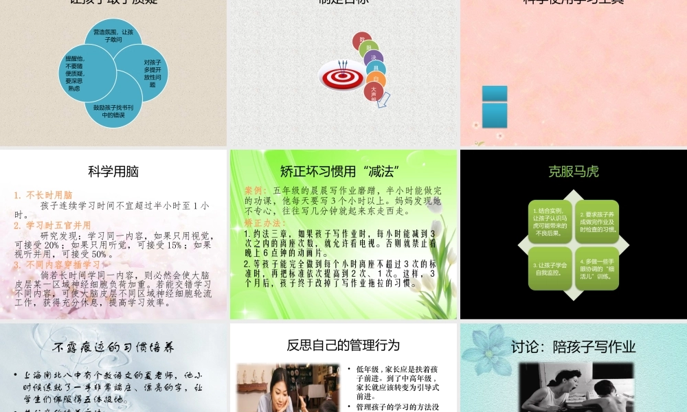 管理孩子的学习.pptx