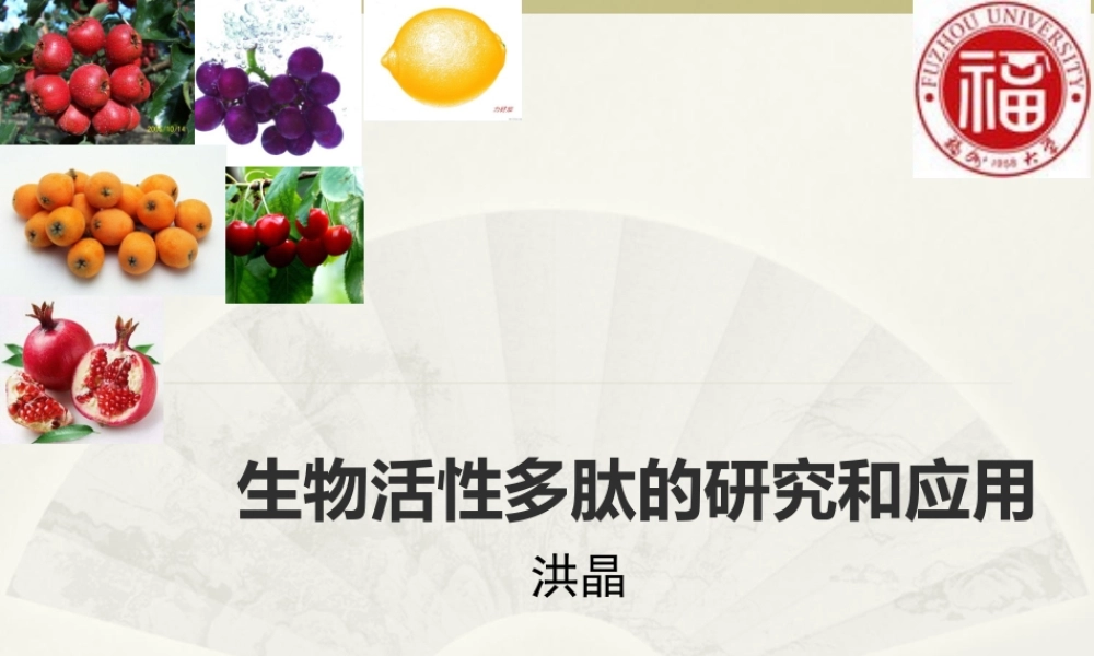 活性多肽-洪晶.ppt