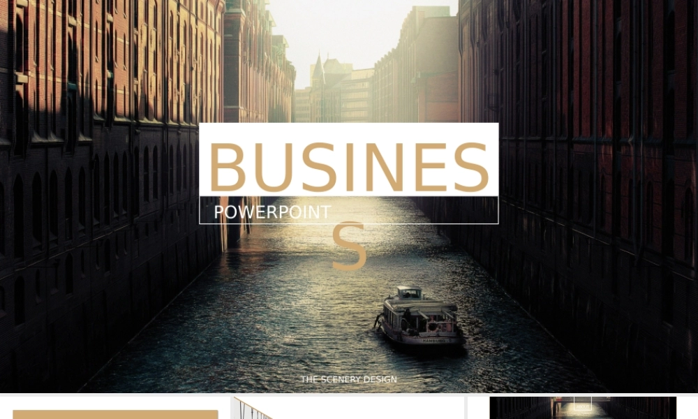 【@PPT精选 推荐P114】土豪金大气雅致的扁平商务PPT模板-分享下载.pptx