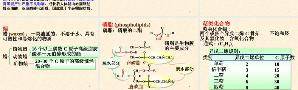 15 脂类和萜类化合物.ppt