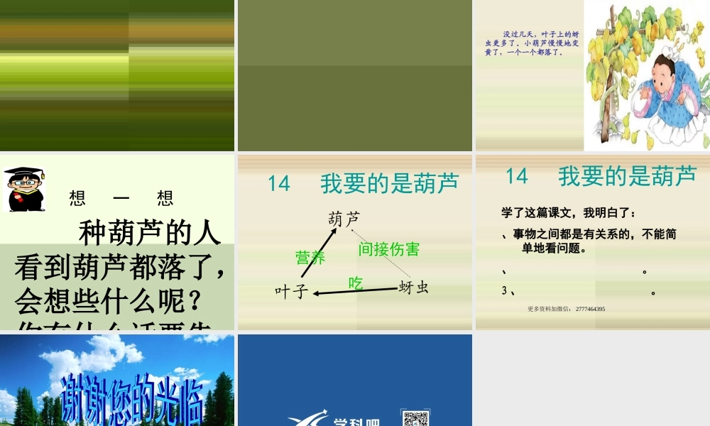 2017部编人教语文二年级上册14、我要的是葫芦ppt课件.ppt