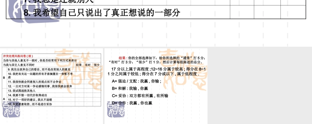 冲突处理风格18.ppt