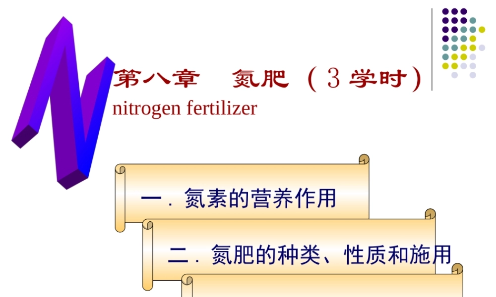第8章 氮肥.ppt