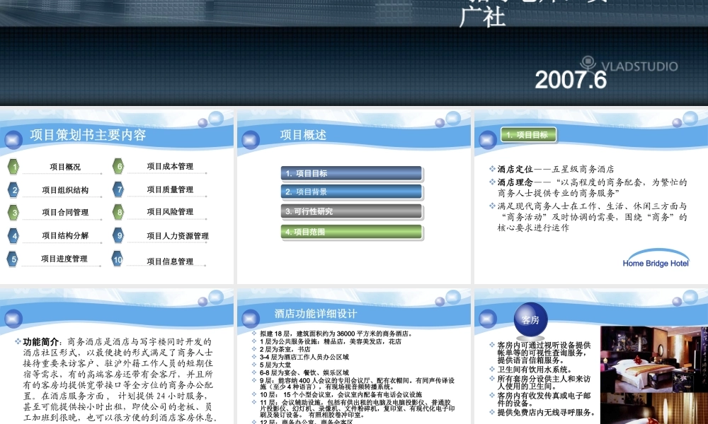 虹桥酒店项目策划书.ppt