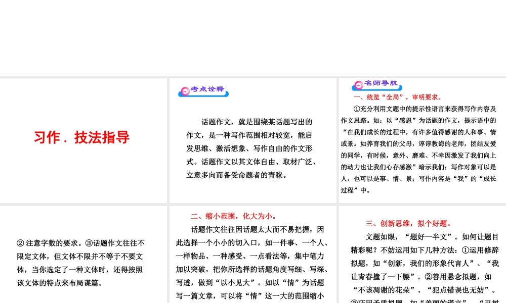 中考话题作文指导.ppt