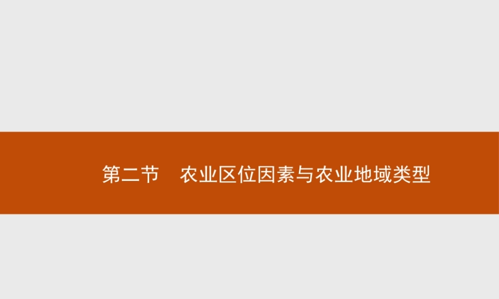 【测控设计】2015-2016学年高一地理湘教版必修2课件：3.2 农业区位因素与农业地域类型 .pptx