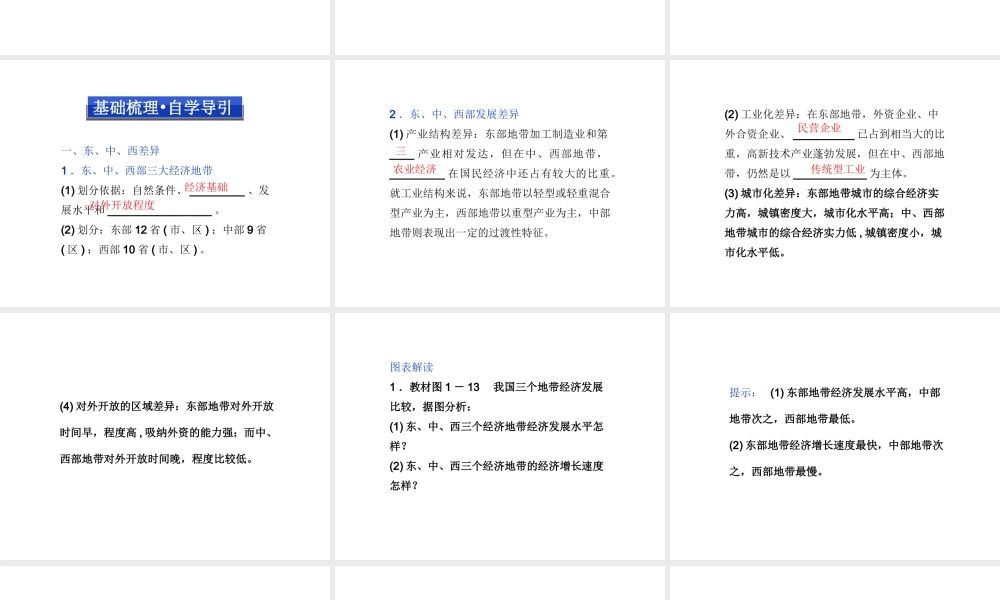 【湘教版】高中地理必修三《1-3 区域发展差异》课件.ppt