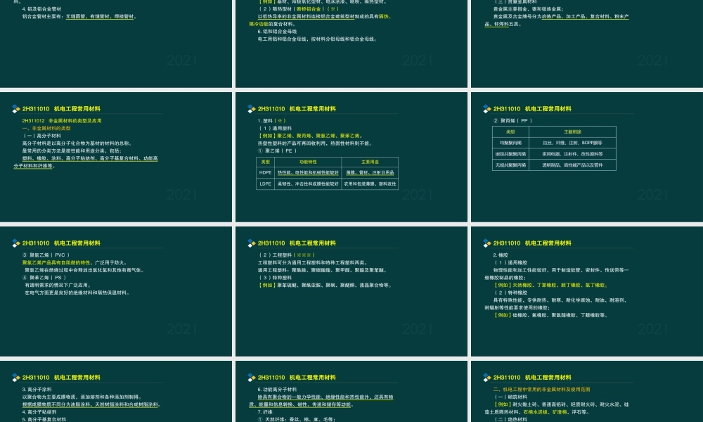 01、2H311000 机电工程常用材料及工程设备.pptx