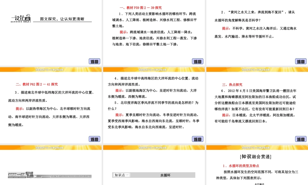 2.4 水循环和洋流 课件（湘教版必修1）.ppt