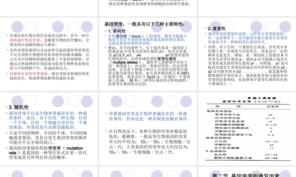 2章 基因突变与遗传多态性.ppt