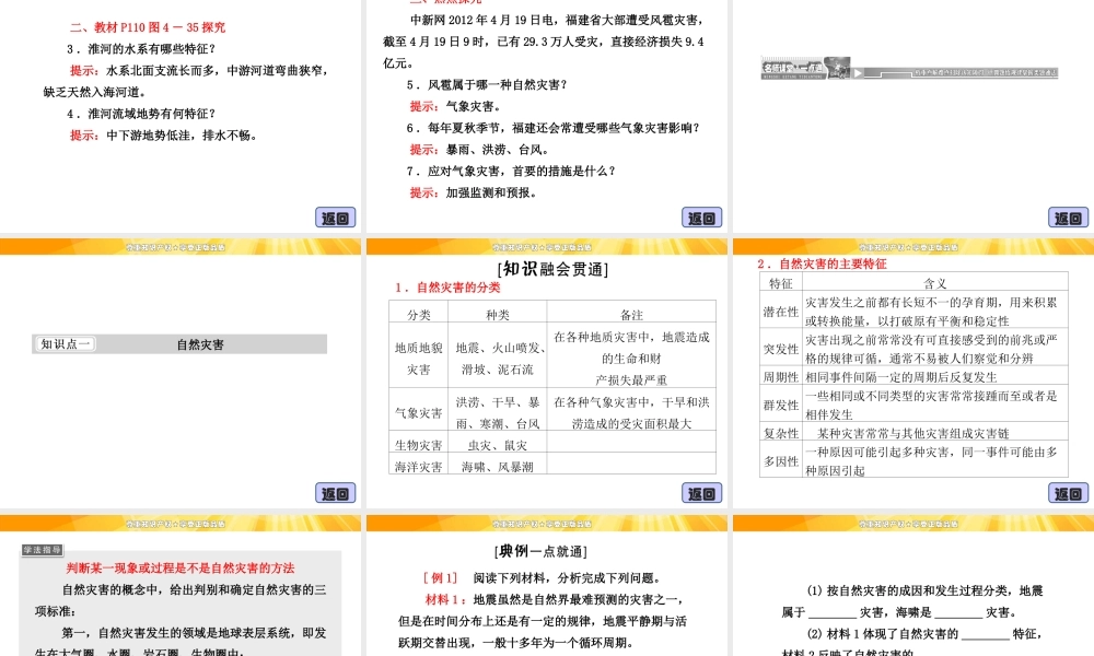 4.4 自然灾害对人类的危害 课件（湘教版必修1）.ppt