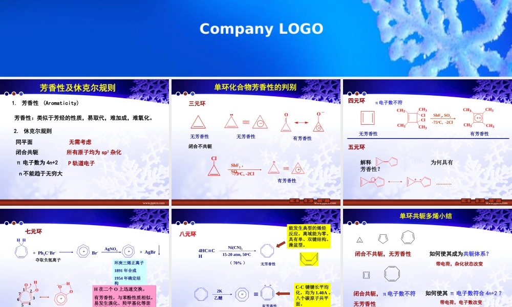 08 芳香性及休克尔规则(1).ppt