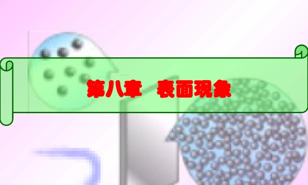 8.1表面积与表面吉布斯能.ppt