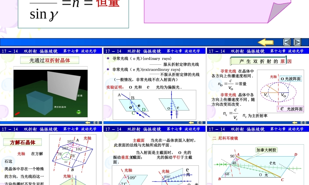 17-14双折射 偏振棱镜.ppt