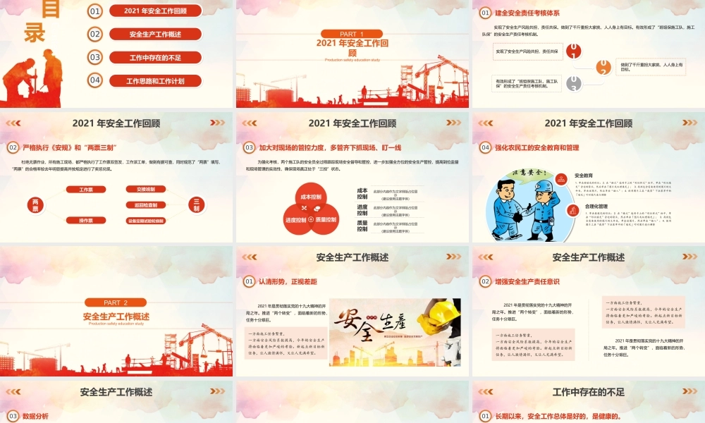 2022年度安全工作总结及2022计划（24页）.pptx