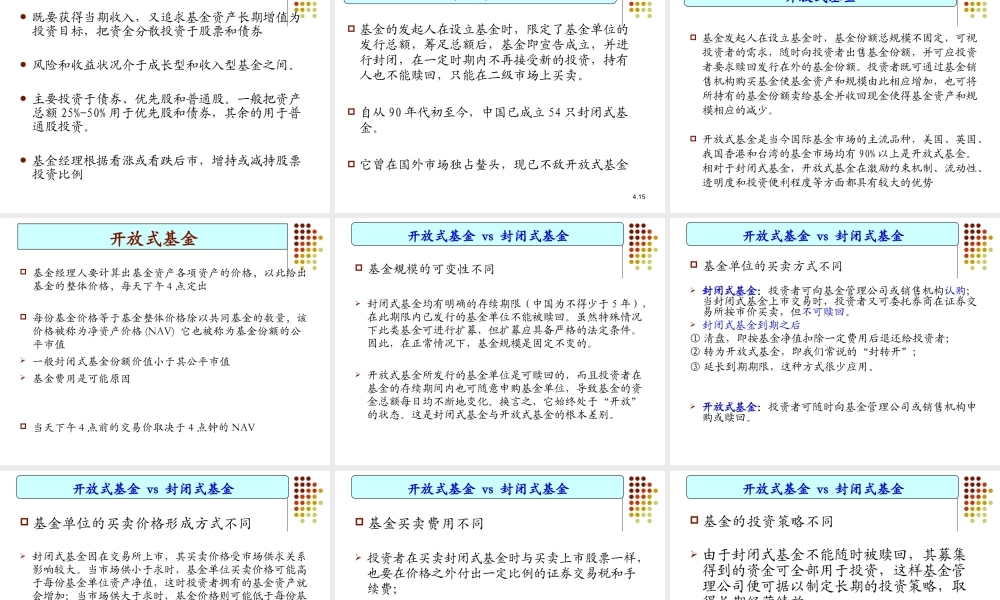 Ch04 共同基金与对冲基金.ppt